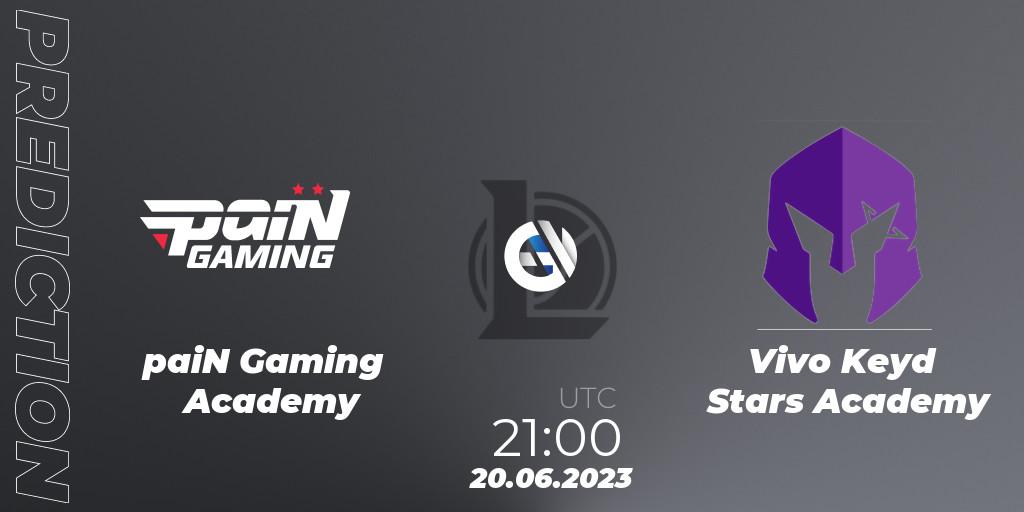 Prognoza paiN Gaming Academy - Vivo Keyd Stars Academy. 20.06.2023 at 21:00, LoL, CBLOL Academy Split 2 2023 - Group Stage