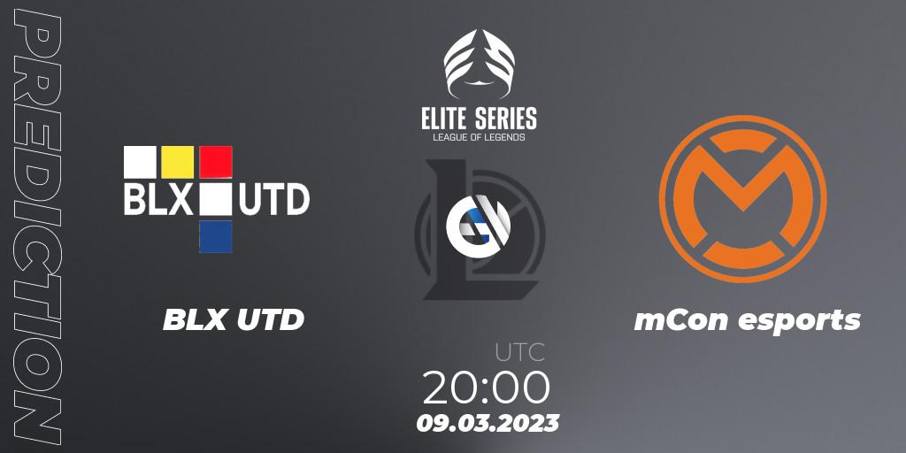 Prognoza BLX UTD - mCon esports. 09.03.2023 at 20:00, LoL, Elite Series Spring 2023 - Group Stage