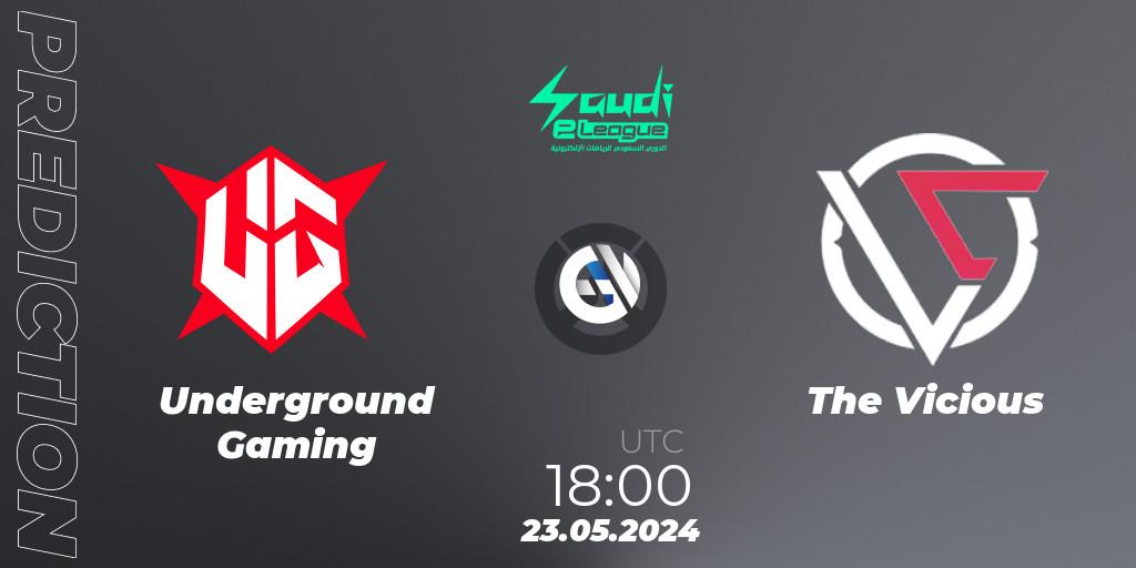 Prognoza Underground Gaming - The Vicious. 23.05.2024 at 18:00, Overwatch, Saudi eLeague 2024 - Major 2 Phase 2