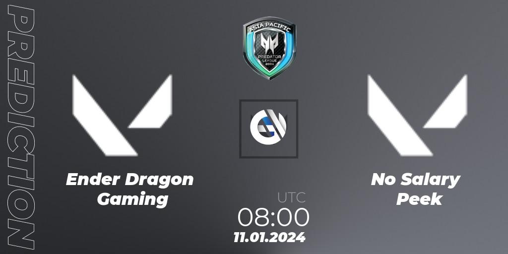 Prognoza Ender Dragon Gaming - No Salary Peek. 11.01.24, VALORANT, Asia Pacific Predator League 2024