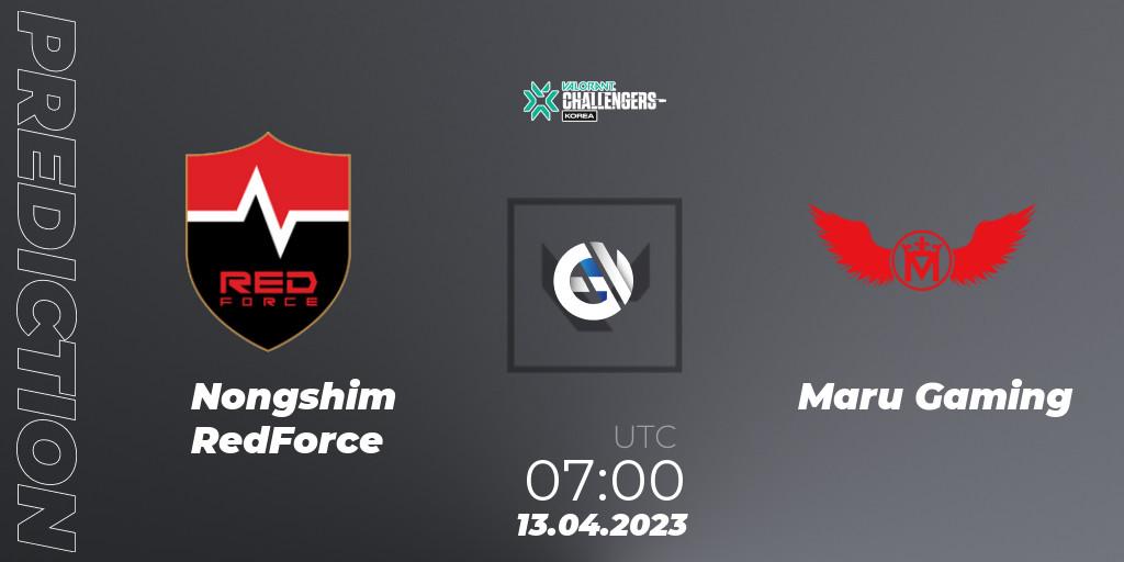 Prognoza Nongshim RedForce - Maru Gaming. 13.04.23, VALORANT, VALORANT Challengers 2023: Korea Split 2 - Regular League