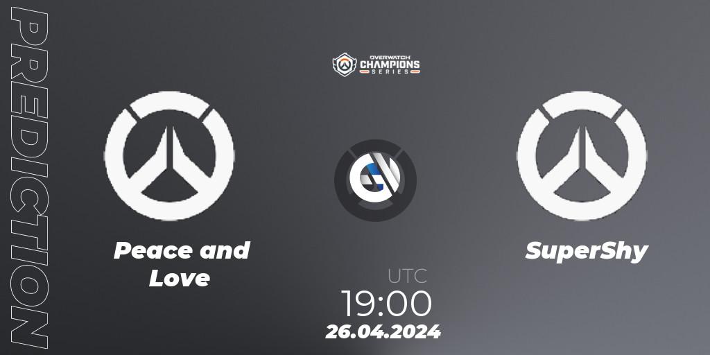 Prognoza Peace and Love - SuperShy. 26.04.2024 at 19:00, Overwatch, Overwatch Champions Series 2024 - EMEA Stage 2 Main Event