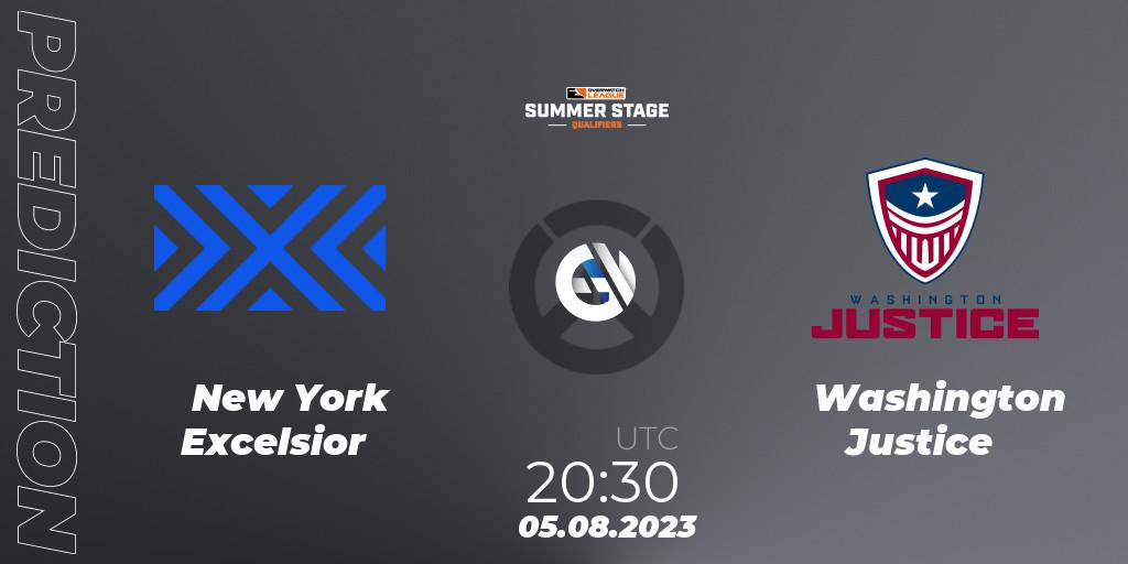 Prognoza New York Excelsior - Washington Justice. 05.08.23, Overwatch, Overwatch League 2023 - Summer Stage Qualifiers