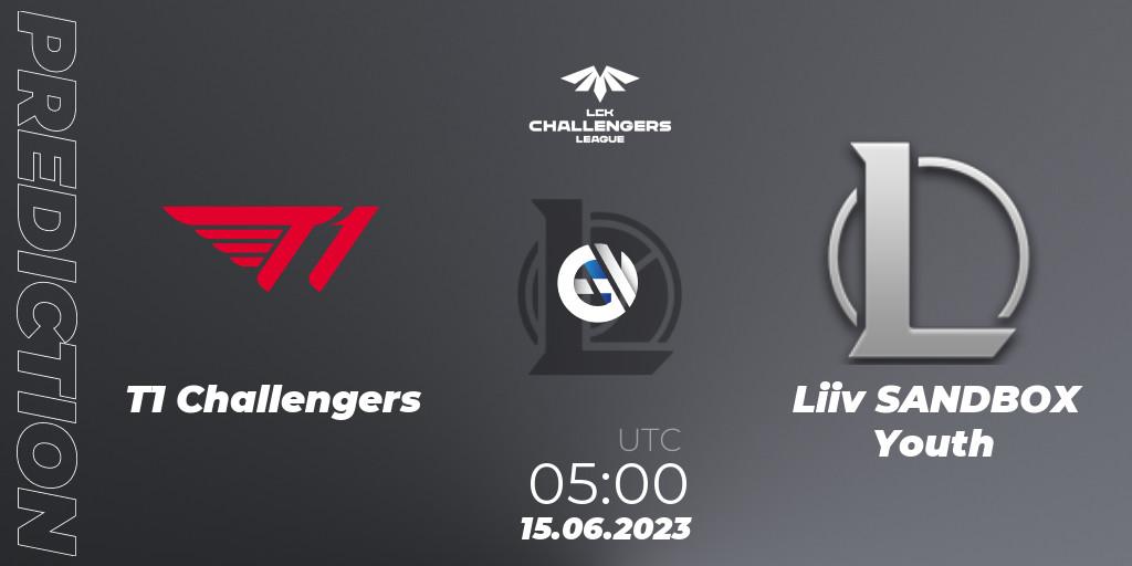 Prognoza T1 Challengers - Liiv SANDBOX Youth. 15.06.23, LoL, LCK Challengers League 2023 Summer - Group Stage