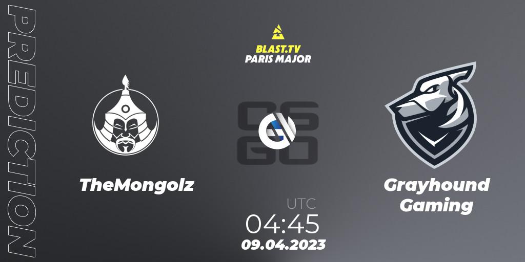Prognoza TheMongolz - Grayhound Gaming. 09.04.2023 at 05:00, Counter-Strike (CS2), BLAST.tv Paris Major 2023 Asia-Pacific RMR