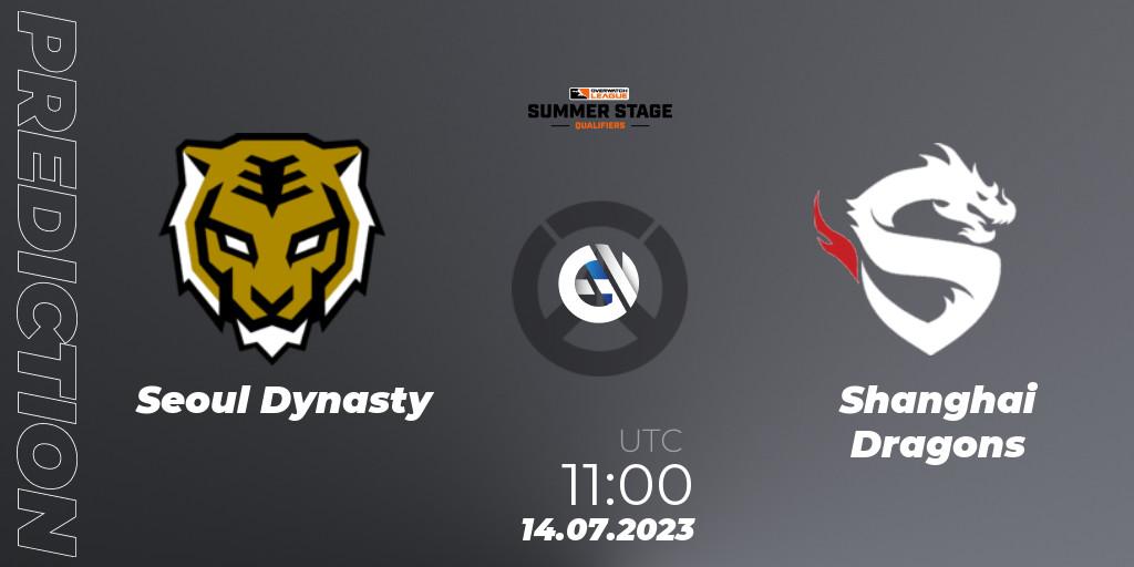 Prognoza Seoul Dynasty - Shanghai Dragons. 14.07.2023 at 11:15, Overwatch, Overwatch League 2023 - Summer Stage Qualifiers