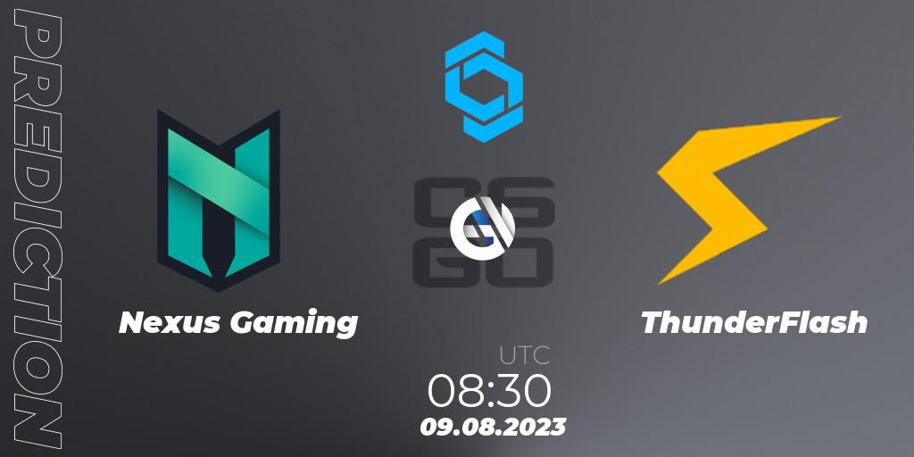 Prognoza Nexus Gaming - ThunderFlash. 09.08.2023 at 08:30, Counter-Strike (CS2), CCT East Europe Series #1