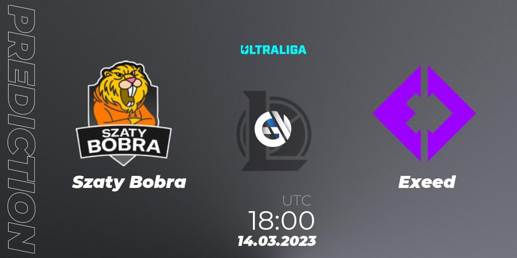 Prognoza Szaty Bobra - Exeed. 07.03.2023 at 18:00, LoL, Ultraliga Season 9 - Group Stage