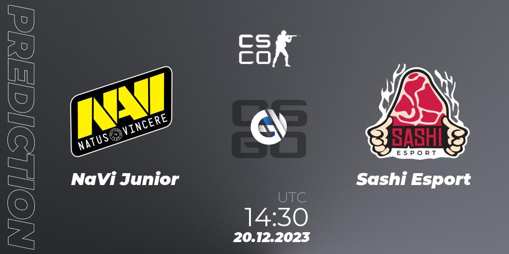 Prognoza NaVi Junior - Sashi Esport. 20.12.2023 at 14:00, Counter-Strike (CS2), European Pro League Season 13: Division 2