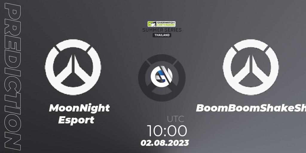 Prognoza MoonNight Esport - BoomBoomShakeShake. 02.08.2023 at 10:00, Overwatch, Overwatch Contenders 2023 Summer Series: Thailand