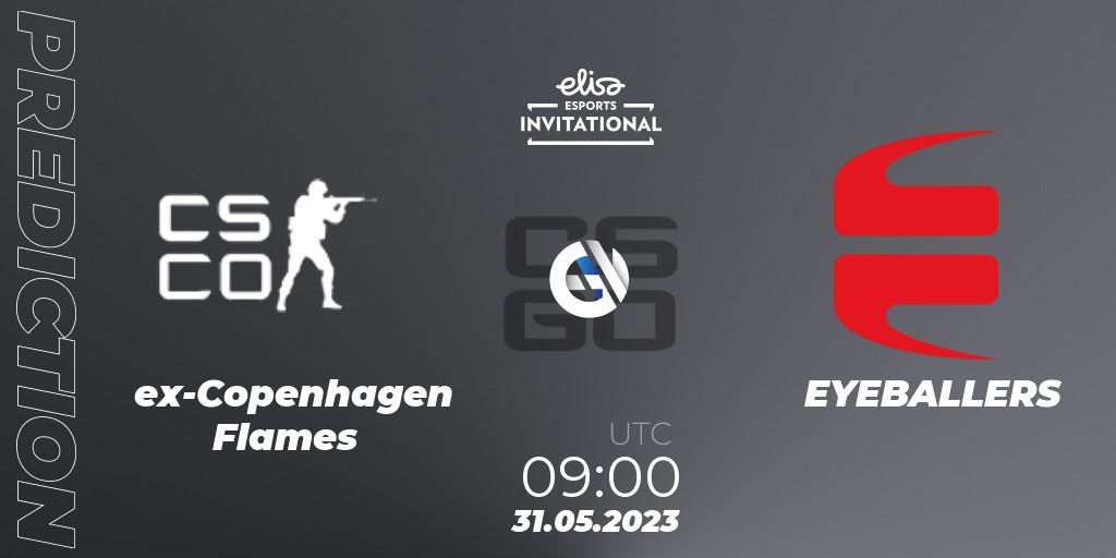 Prognoza ex-Copenhagen Flames - EYEBALLERS. 31.05.23, CS2 (CS:GO), Elisa Invitational Spring 2023