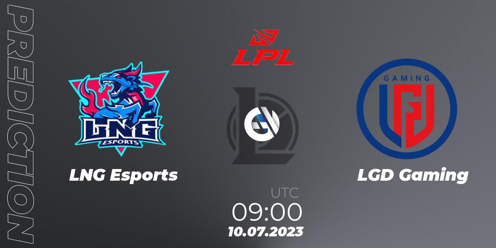 Prognoza LNG Esports - LGD Gaming. 10.07.23, LoL, LPL Summer 2023 Regular Season