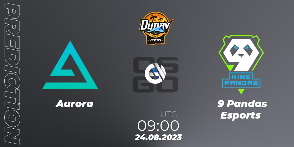 Prognoza Aurora - 9 Pandas Esports. 24.08.23, CS2 (CS:GO), PARI Dunav Party 2023