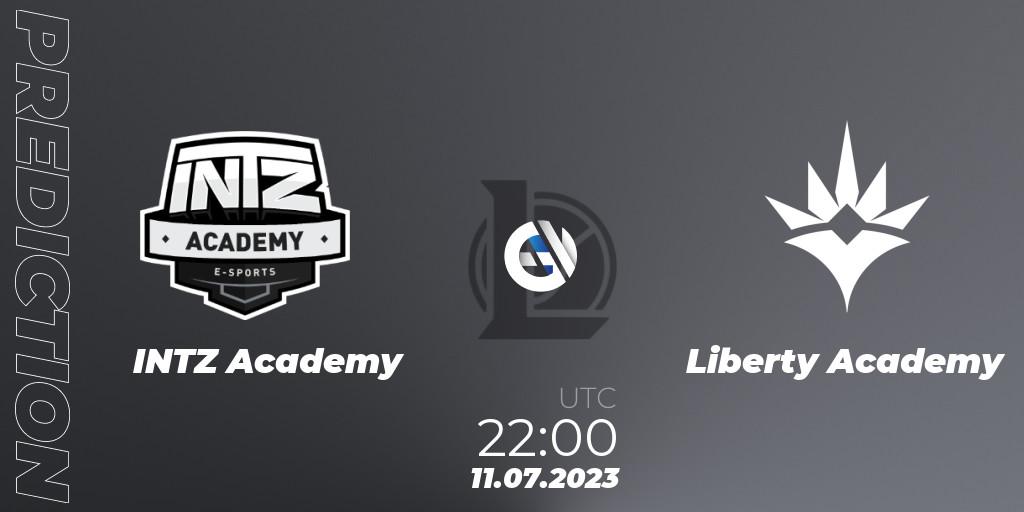 Prognoza INTZ Academy - Liberty Academy. 11.07.2023 at 22:00, LoL, CBLOL Academy Split 2 2023 - Group Stage