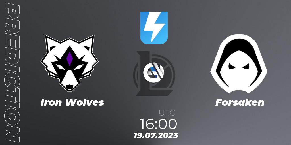 Prognoza Iron Wolves - Forsaken. 14.06.2023 at 18:00, LoL, Ultraliga Season 10 2023 Regular Season