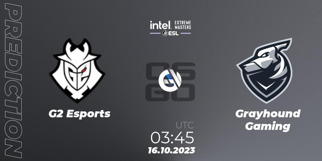 Prognoza G2 Esports - Grayhound Gaming. 16.10.23, CS2 (CS:GO), IEM Sydney 2023