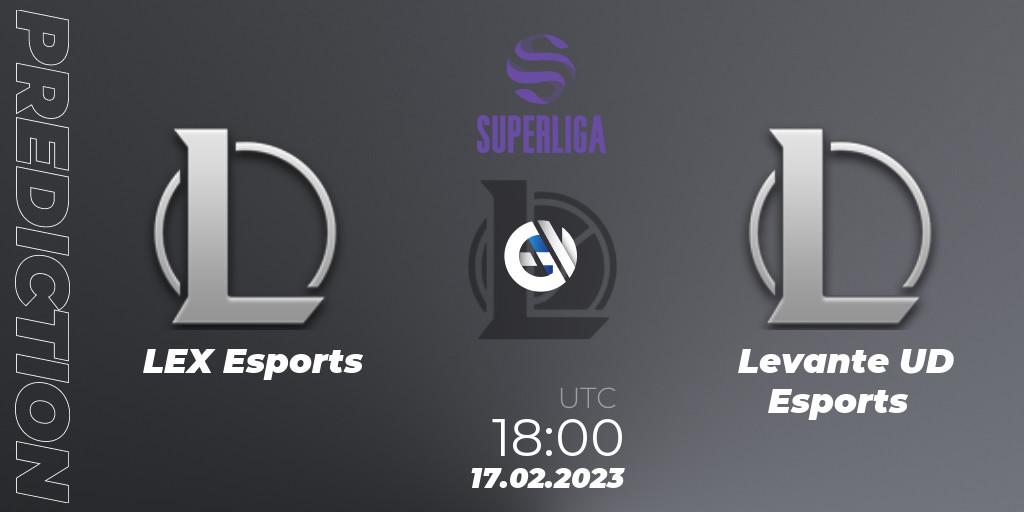 Prognoza LEX Esports - Levante UD Esports. 17.02.2023 at 18:00, LoL, LVP Superliga 2nd Division Spring 2023 - Group Stage