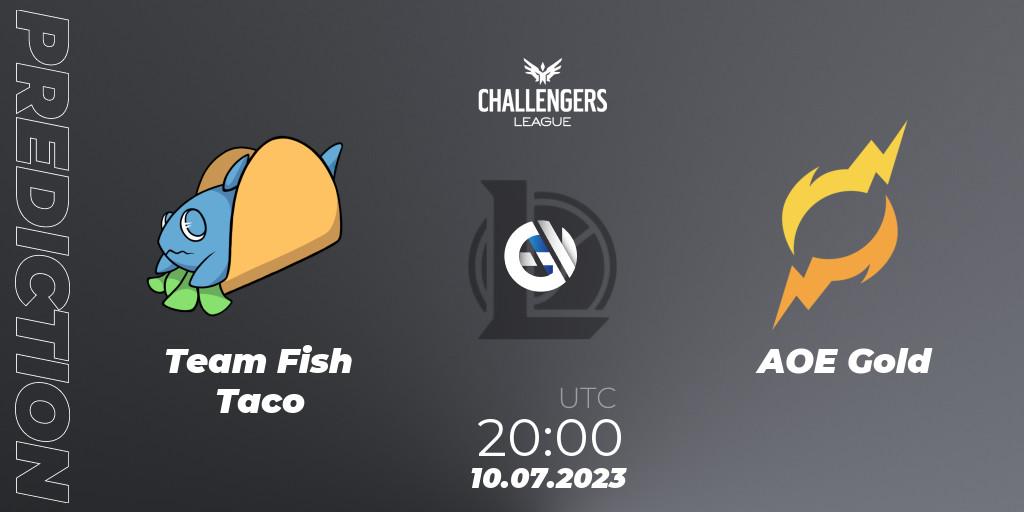 Prognoza Team Fish Taco - AOE Gold. 10.07.2023 at 20:00, LoL, North American Challengers League 2023 Summer - Group Stage