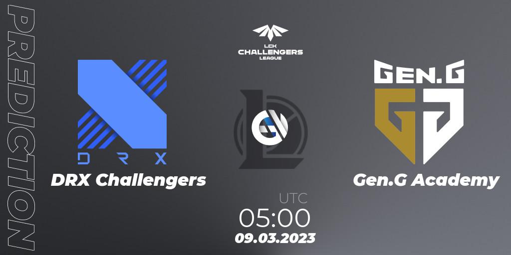 Prognoza DRX Challengers - Gen.G Academy. 09.03.2023 at 05:00, LoL, LCK Challengers League 2023 Spring
