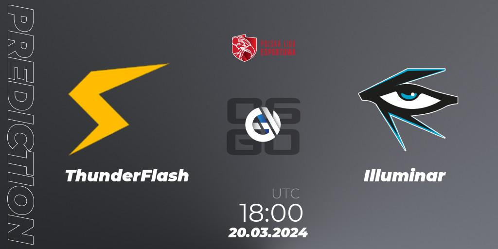 Prognoza ThunderFlash - Illuminar. 20.03.24, CS2 (CS:GO), Polska Liga Esportowa 2024: Split #1