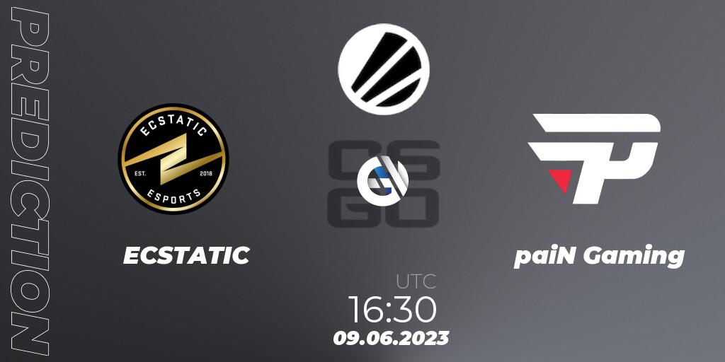 Prognoza ECSTATIC - paiN Gaming. 09.06.23, CS2 (CS:GO), ESL Challenger Katowice 2023