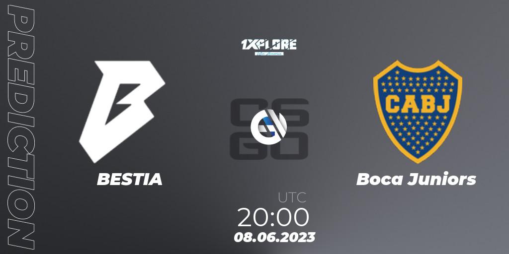Prognoza BESTIA - Boca Juniors. 08.06.2023 at 20:00, Counter-Strike (CS2), 1XPLORE Latin America Cup 1