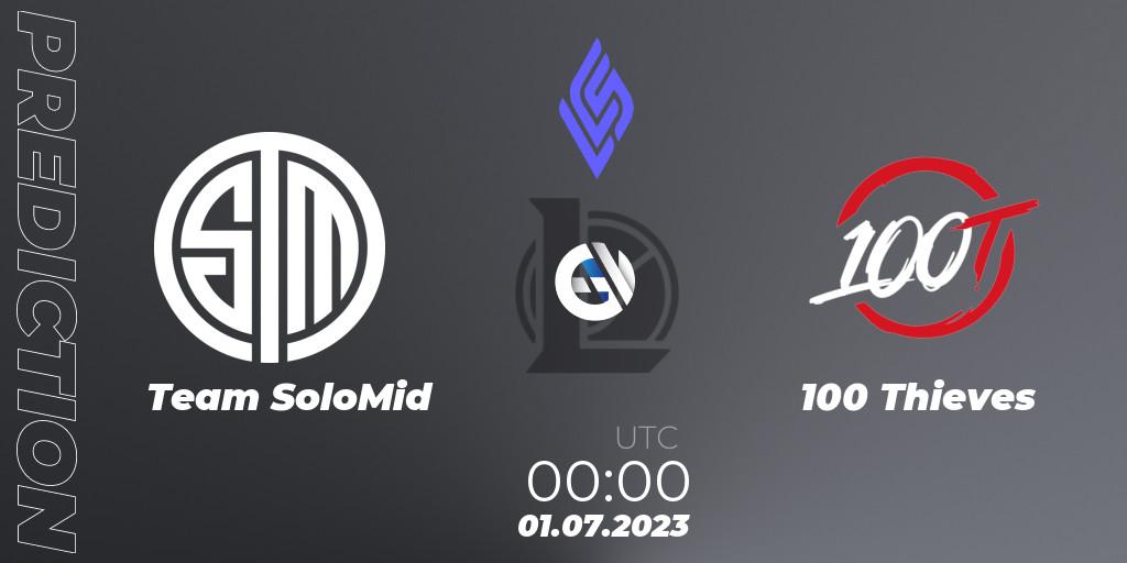 Prognoza Team SoloMid - 100 Thieves. 01.07.23, LoL, LCS Summer 2023 - Group Stage