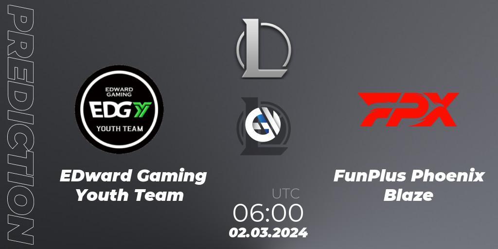 Prognoza EDward Gaming Youth Team - FunPlus Phoenix Blaze. 02.03.24, LoL, LDL 2024 - Stage 1