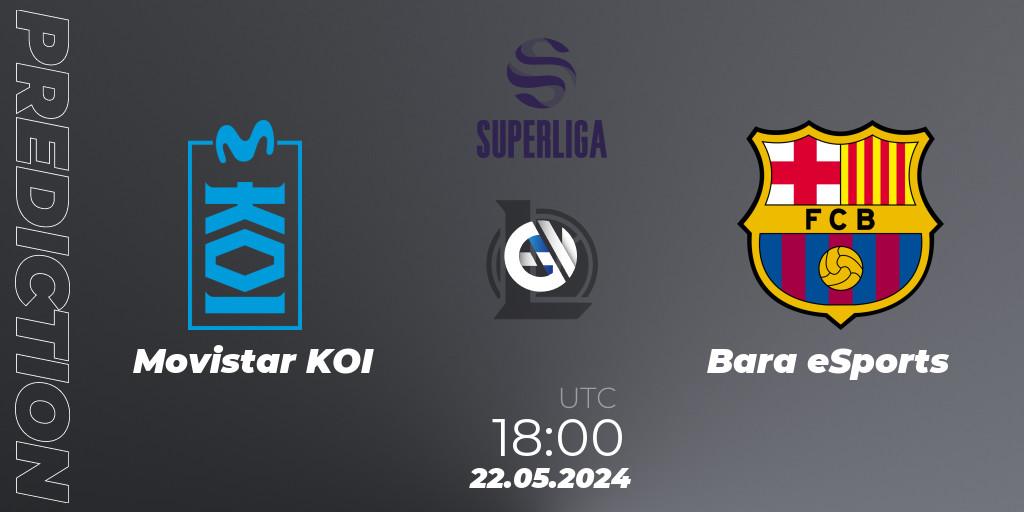Prognoza Movistar KOI - Barça eSports. 22.05.2024 at 18:00, LoL, LVP Superliga Summer 2024