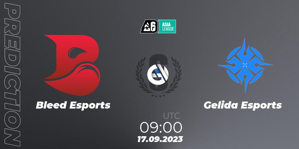 Prognoza Bleed Esports - Gelida Esports. 17.09.2023 at 09:00, Rainbow Six, SEA League 2023 - Stage 2