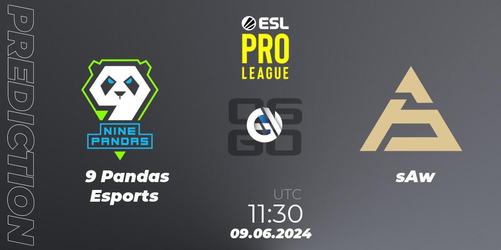 Prognoza 9 Pandas Esports - sAw. 09.06.2024 at 11:30, Counter-Strike (CS2), ESL Pro League Season 20: European Conference