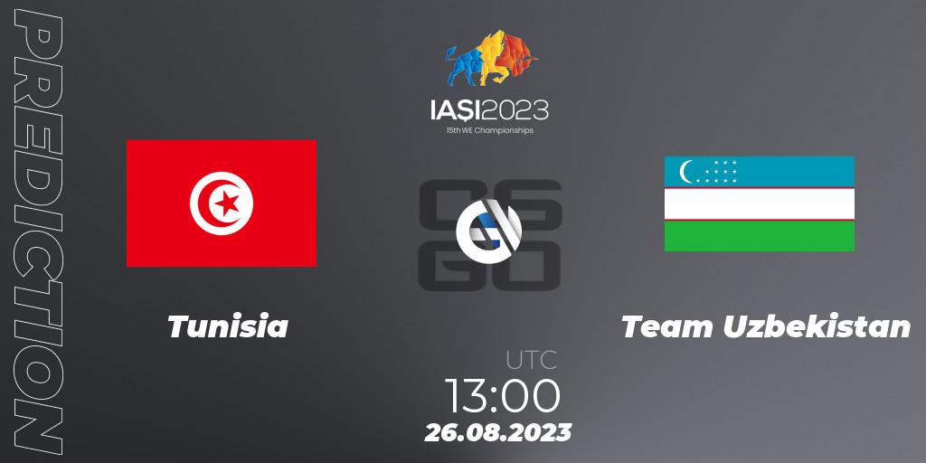 Prognoza Tunisia - Team Uzbekistan. 26.08.23, CS2 (CS:GO), IESF World Esports Championship 2023
