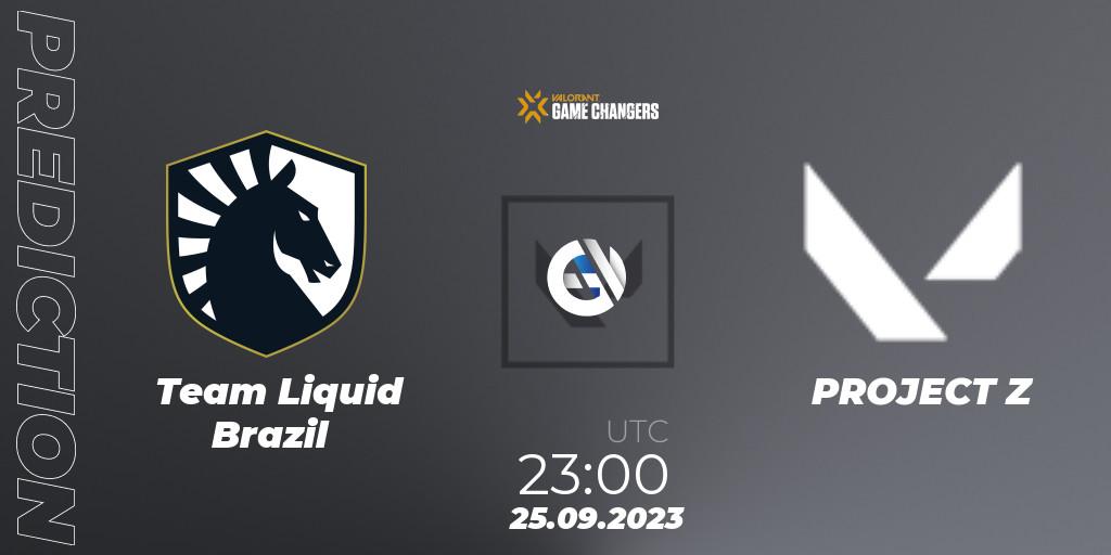 Prognoza Team Liquid Brazil - PROJECT Z. 25.09.2023 at 23:00, VALORANT, VCT 2023: Game Changers Brazil Series 2