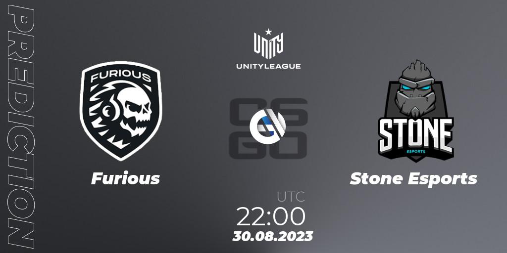 Prognoza Furious - Stone Esports. 30.08.2023 at 22:00, Counter-Strike (CS2), LVP Unity League Argentina 2023