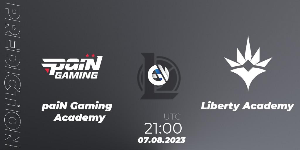Prognoza paiN Gaming Academy - Liberty Academy. 07.08.2023 at 21:00, LoL, CBLOL Academy Split 2 2023 - Group Stage