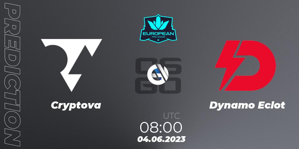 Prognoza Cryptova - Dynamo Eclot. 04.06.23, CS2 (CS:GO), European Pro League Season 8