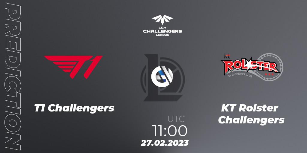 Prognoza T1 Challengers - KT Rolster Challengers. 27.02.2023 at 11:00, LoL, LCK Challengers League 2023 Spring