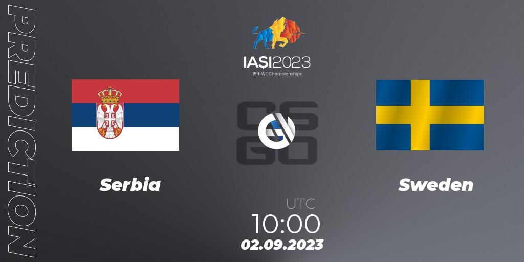 Prognoza Serbia - Sweden. 02.09.2023 at 09:30, Counter-Strike (CS2), IESF World Esports Championship 2023