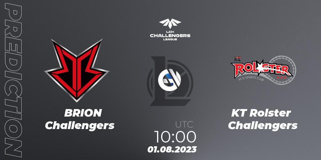 Prognoza BRION Challengers - KT Rolster Challengers. 01.08.2023 at 10:00, LoL, LCK Challengers League 2023 Summer - Group Stage