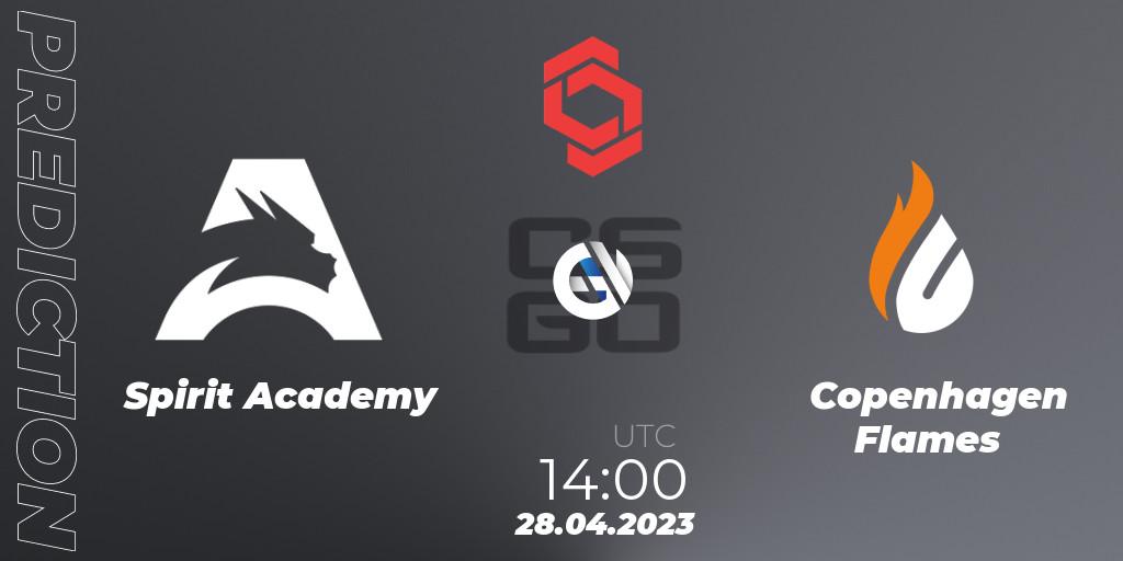 Prognoza Spirit Academy - Copenhagen Flames. 28.04.23, CS2 (CS:GO), CCT Central Europe Series #6
