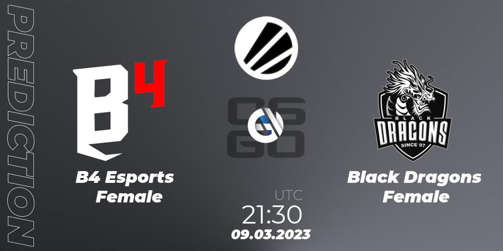 Prognoza B4 Esports Female - Black Dragons Female. 09.03.23, CS2 (CS:GO), ESL Impact League Season 3: South American Division
