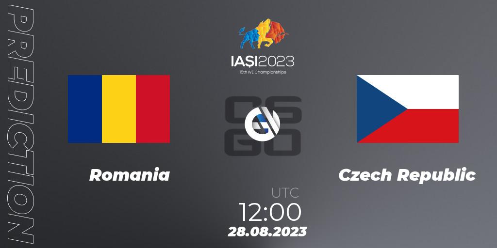 Prognoza Romania - Czech Republic. 28.08.2023 at 13:40, Counter-Strike (CS2), IESF World Esports Championship 2023