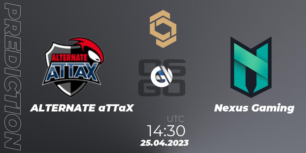 Prognoza ALTERNATE aTTaX - Nexus Gaming. 25.04.2023 at 14:50, Counter-Strike (CS2), CCT South Europe Series #4