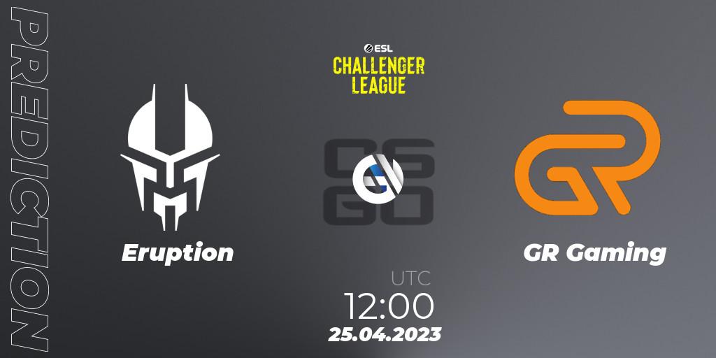 Prognoza Eruption - GR Gaming. 25.04.2023 at 12:00, Counter-Strike (CS2), ESL Challenger League Season 45: Asia-Pacific