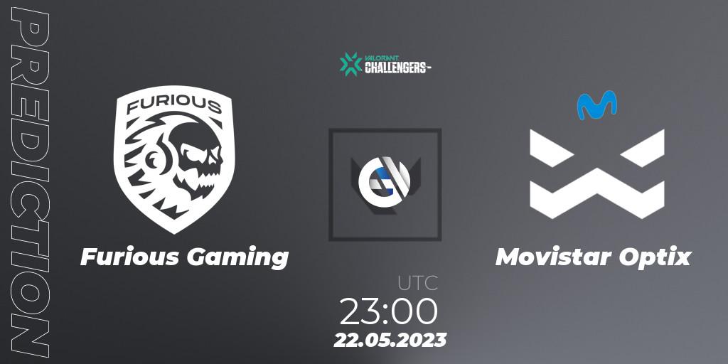 Prognoza Furious Gaming - Movistar Optix. 22.05.2023 at 23:00, VALORANT, VCL Latin America South: Split 2 2023 Playoffs