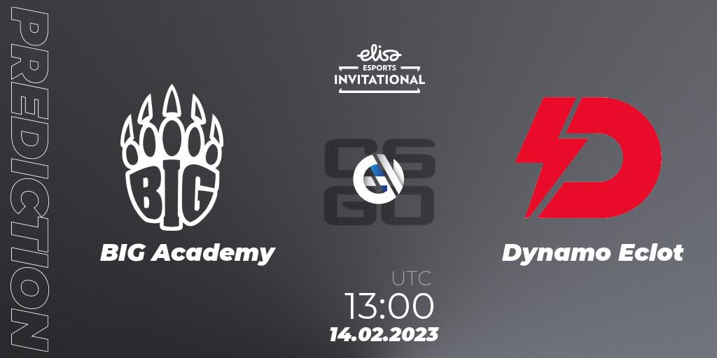 Prognoza BIG Academy - Dynamo Eclot. 14.02.2023 at 13:00, Counter-Strike (CS2), Elisa Invitational Winter 2023