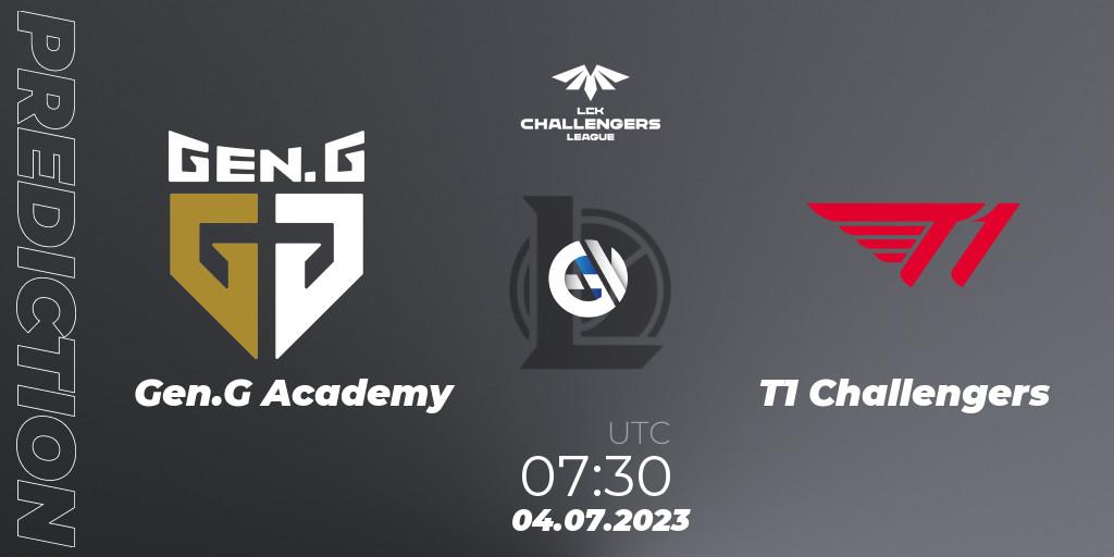 Prognoza Gen.G Academy - T1 Challengers. 04.07.23, LoL, LCK Challengers League 2023 Summer - Group Stage