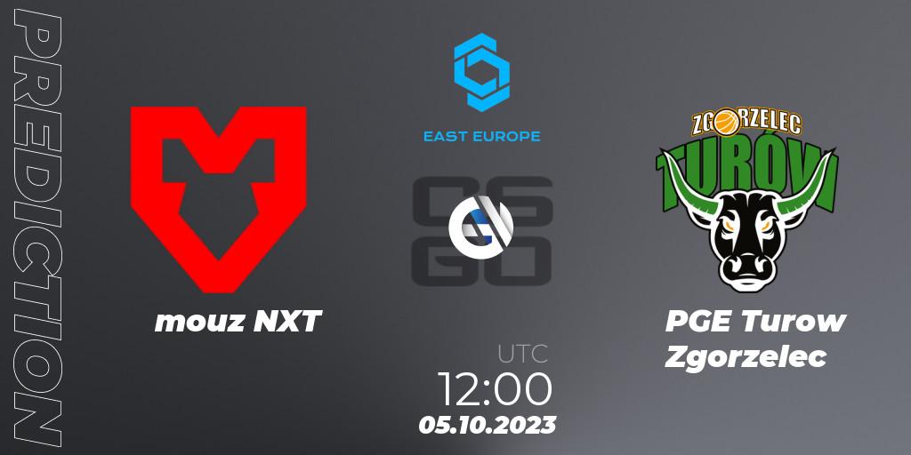 Prognoza mouz NXT - PGE Turow Zgorzelec. 05.10.2023 at 12:00, Counter-Strike (CS2), CCT East Europe Series #3: Closed Qualifier
