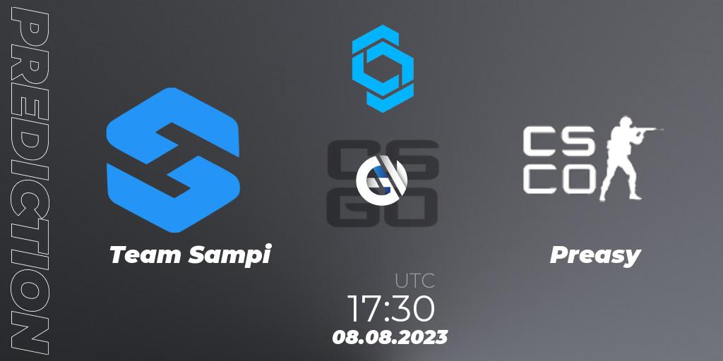Prognoza Team Sampi - Preasy Esport. 08.08.2023 at 18:00, Counter-Strike (CS2), CCT East Europe Series #1