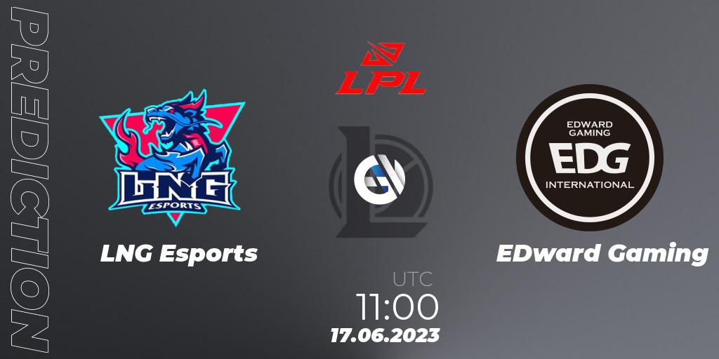 Prognoza LNG Esports - EDward Gaming. 17.06.23, LoL, LPL Summer 2023 Regular Season